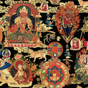Tibetan Tapestry Metallic Edition Wallpaper Sample Swatch