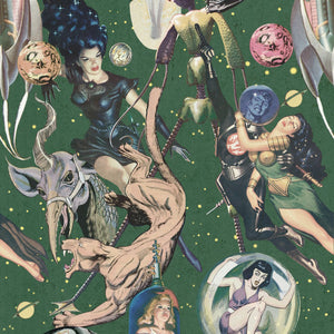 Sci-Fi Comics Wallpaper Sample Swatch