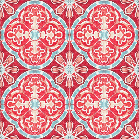 Rufous Tile Wallpaper Sample Swatch