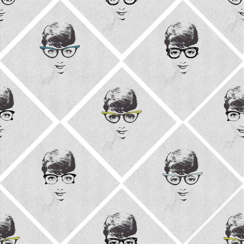 Female Illusion Wallpaper Sample Swatch