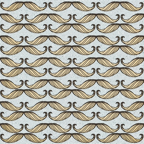 Moustache Wallpaper Sample Swatch