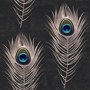 Peacock Wallpaper Sample Swatch