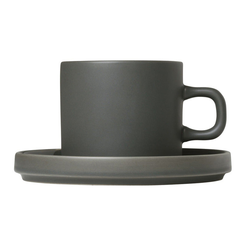 Pilar Coffee Cup with Saucer (Set of 4)