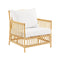 Caroline Outdoor Lounge Chair  option Tempotest White Canvas