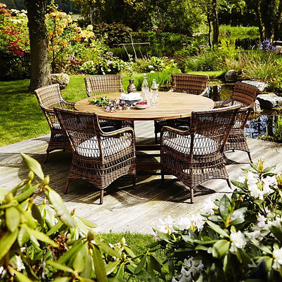 George Outdoor Round Dining Table