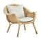 Madame Lounge Chair  option Tempotest White Canvas