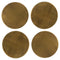 Brass Coaster (Set of 4)  option Solid Brass