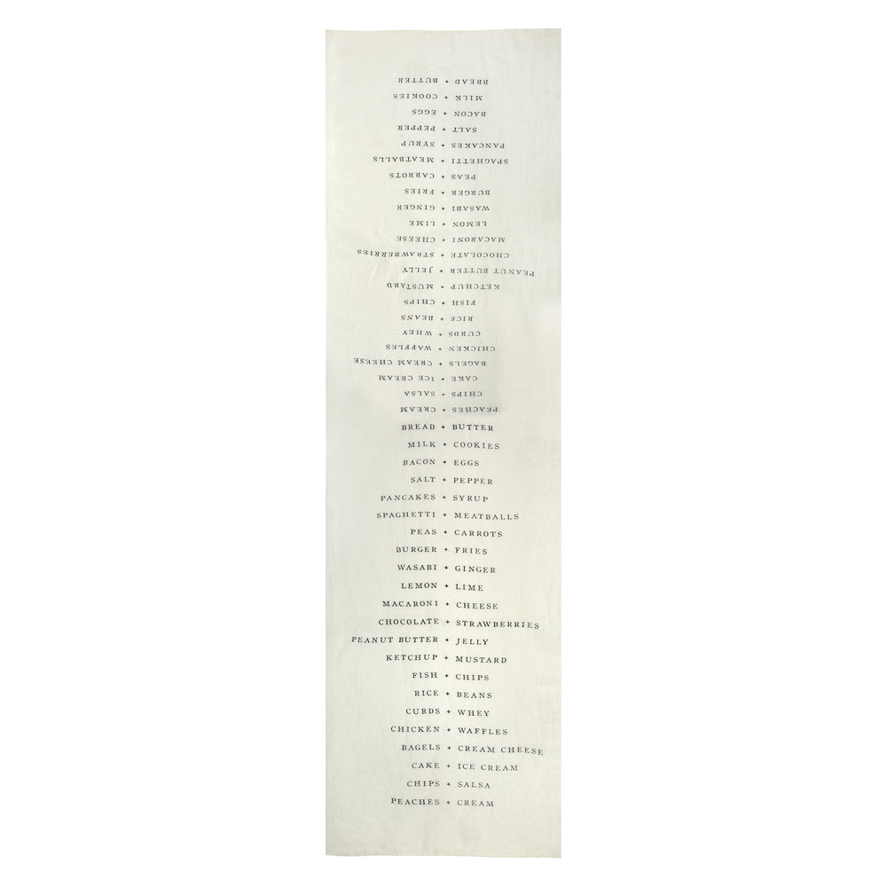 Oyster List Table Runner