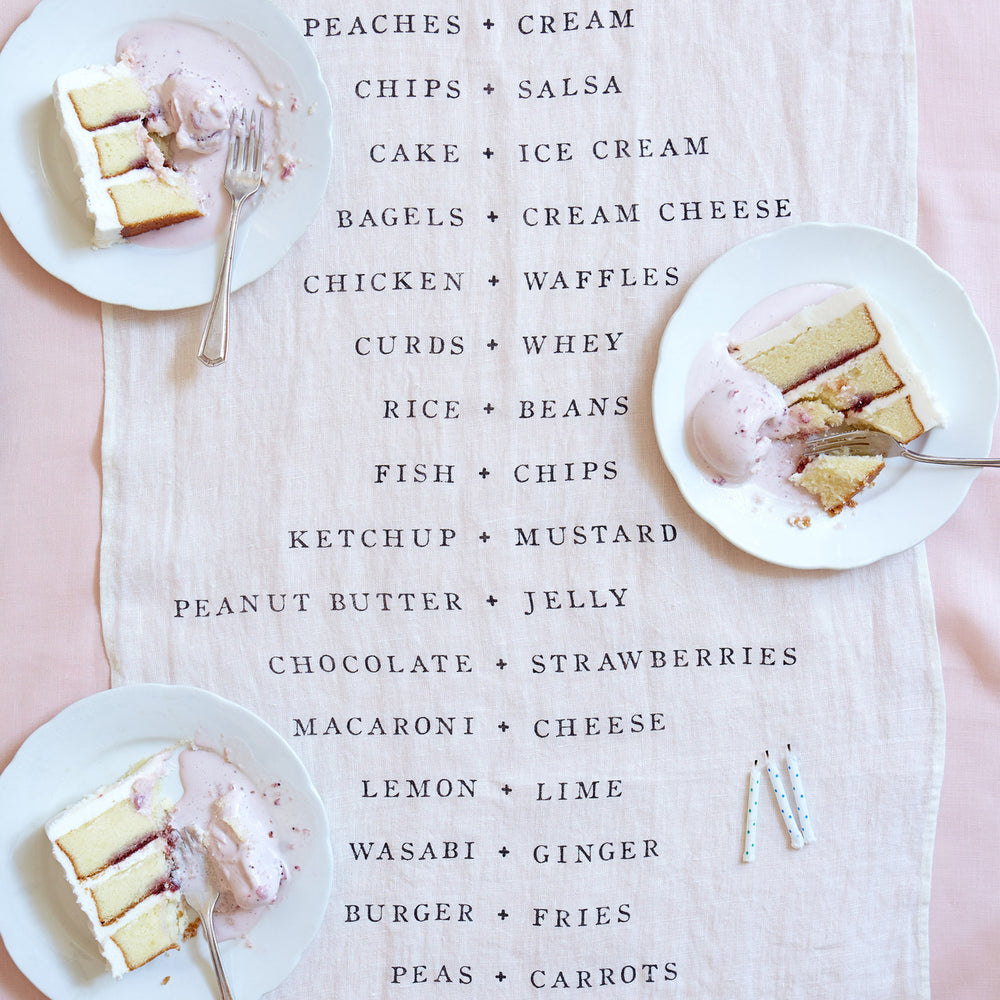 Oyster List Table Runner