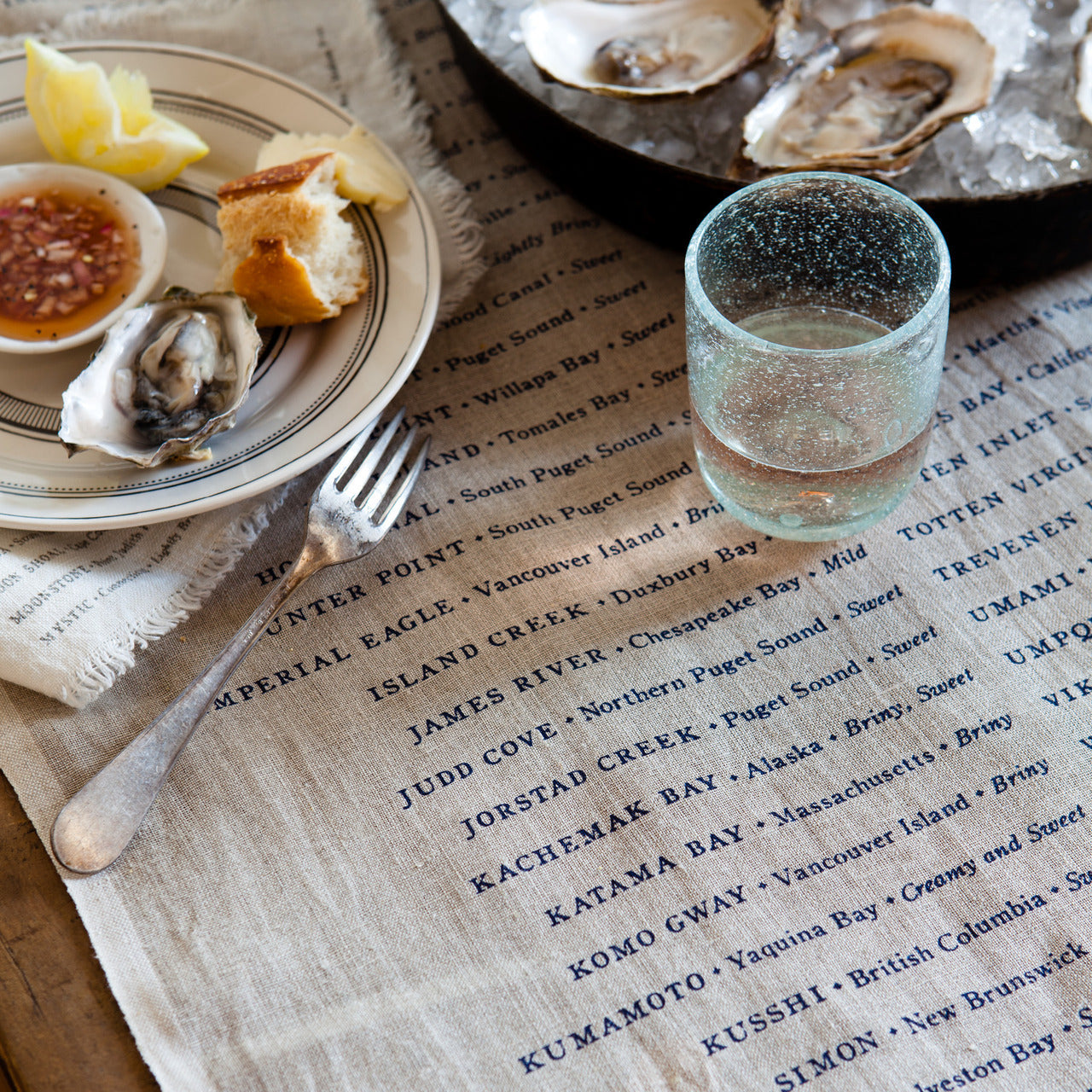 Sir Madam Oyster List Table Runner - Thumbnail 4