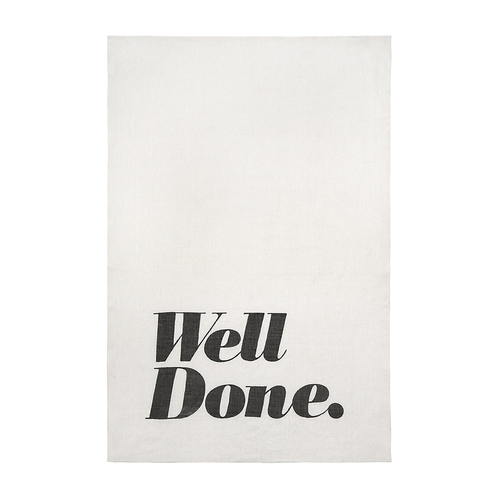 Oyster List Tea Towel (Set of 2)