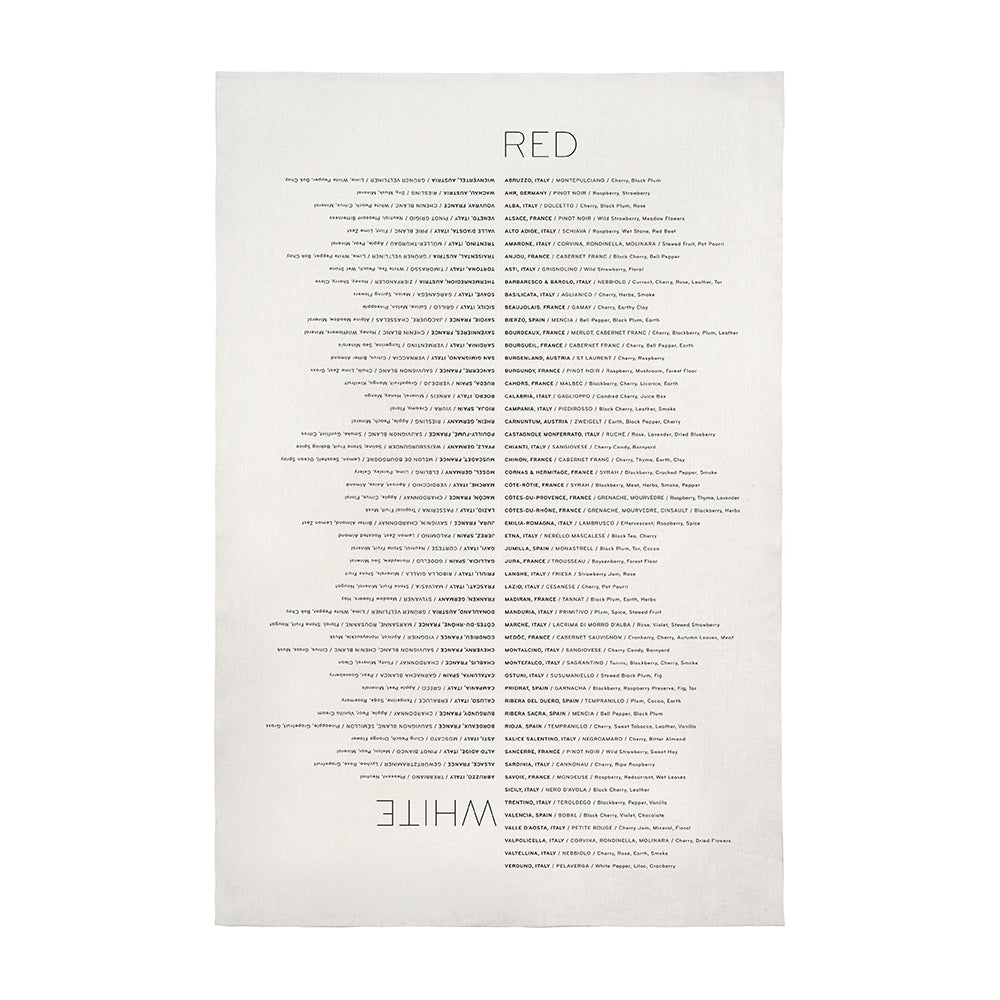 Oyster List Tea Towel (Set of 2)