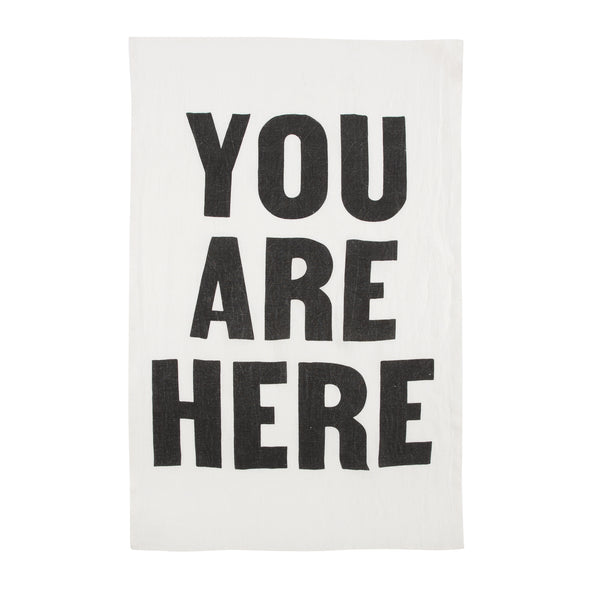 Oyster List Tea Towel (Set of 2)