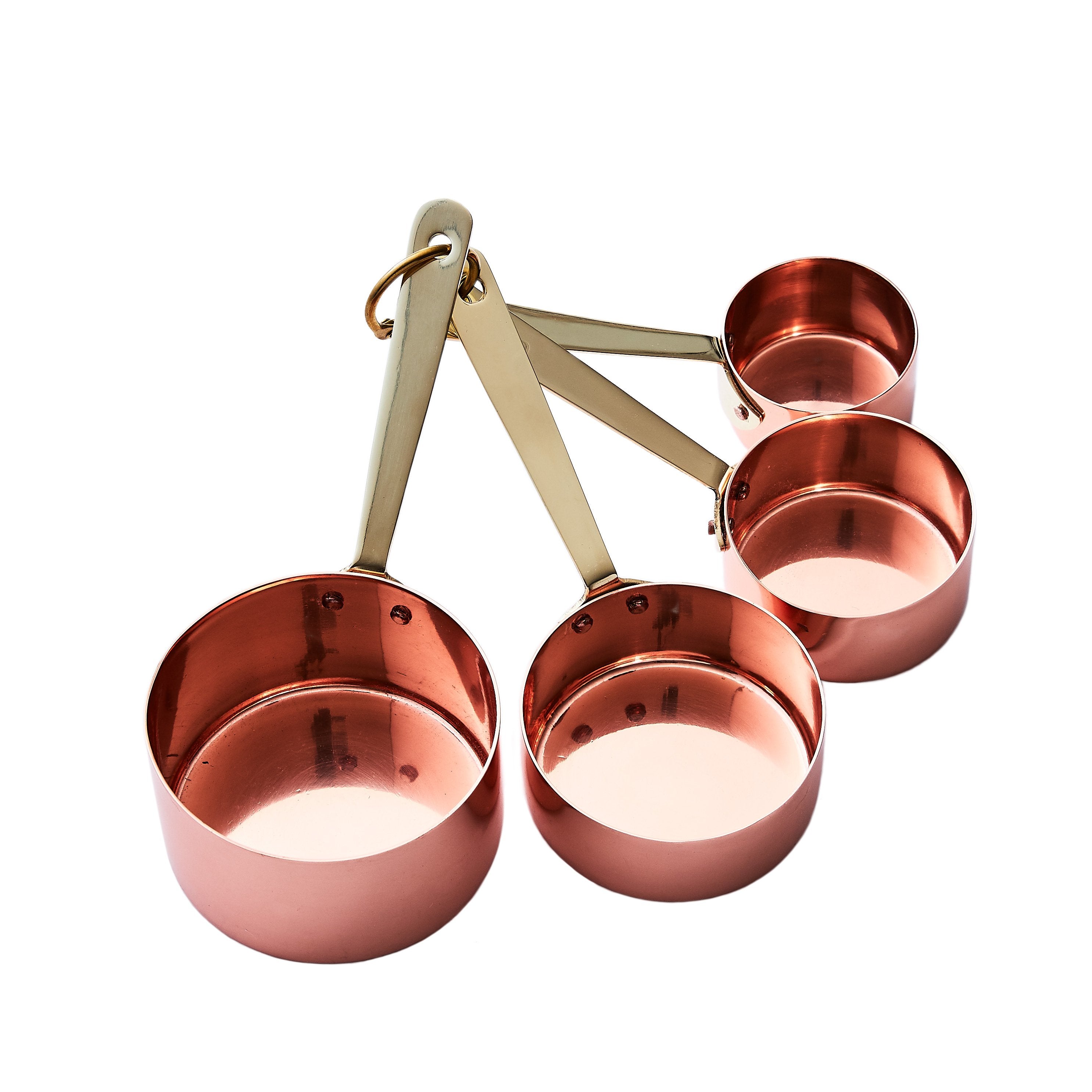 Sir Madam Copper & Brass Measuring Spoons & Cups Set 2Modern