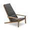 Between Lines Deck Chair  option Charcoal