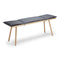 Georg Bench  option Oak with Dark Grey