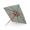 Messina Square Umbrella  option Light Apricot/Dark Green