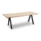 Overlap Rectangle Dining Table  option Anthracite Black