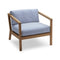 Virkelyst Lounge Chair  option Sea Blue Stripe