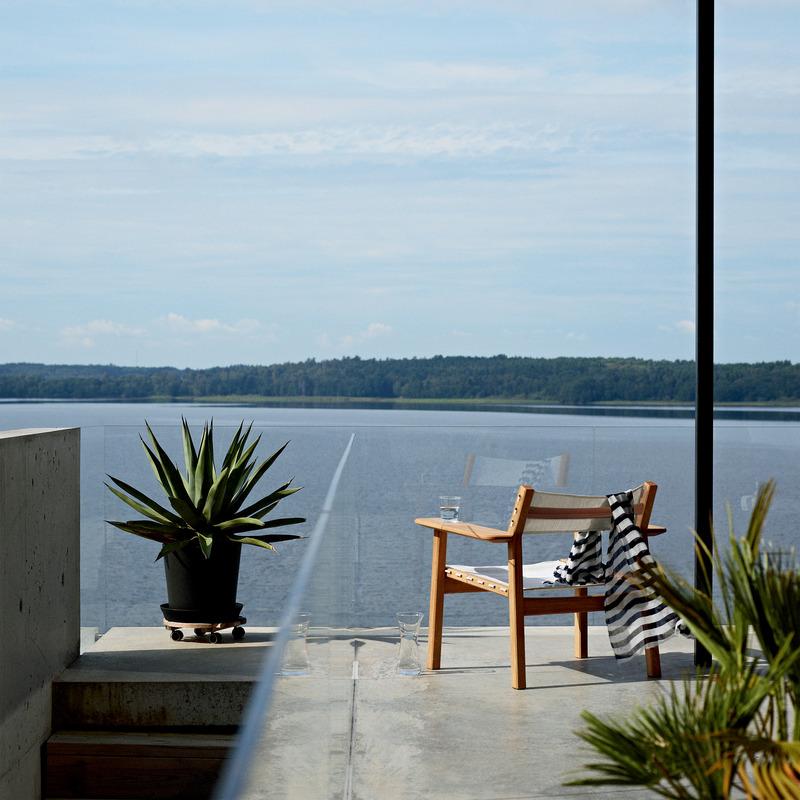 Djurö Outdoor Lounge Armchair with Sling