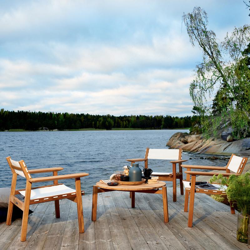 Djurö Outdoor Lounge Armchair with Sling