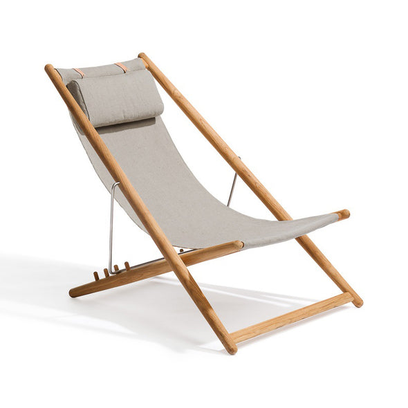 Folding fabric lounge 2025 chair