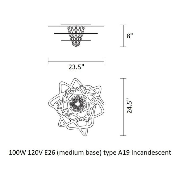 SLAMP Aurora Flush Mount - 2Modern