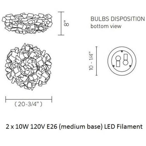 Clizia Mama Non Mama Wall / Ceiling Light