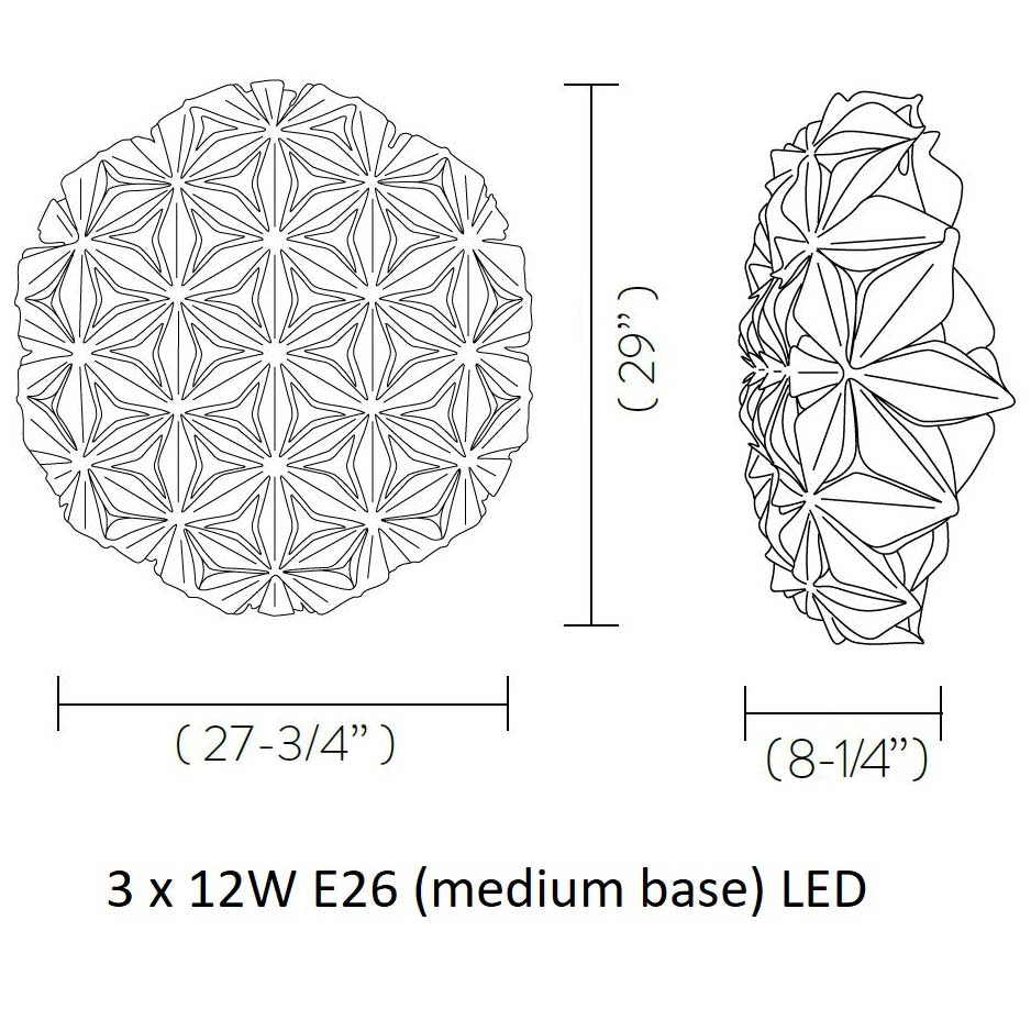 La Vie Wall/Ceiling Light