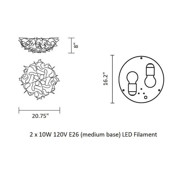 Veli Wall / Ceiling Light