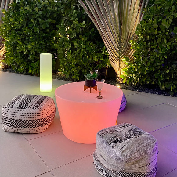 Bass Illuminated Bluetooth LED Outdoor Coffee Table
