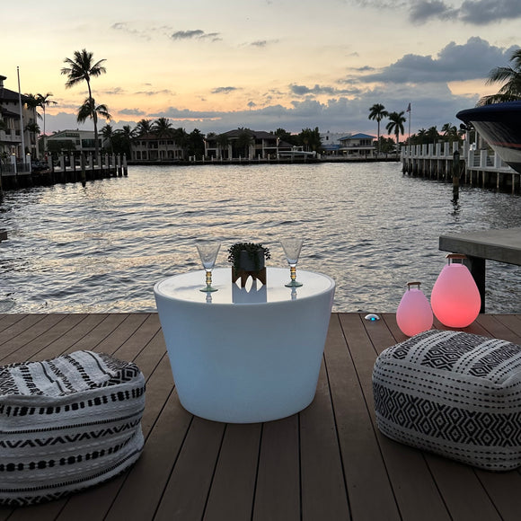 Bass Illuminated Bluetooth LED Outdoor Coffee Table