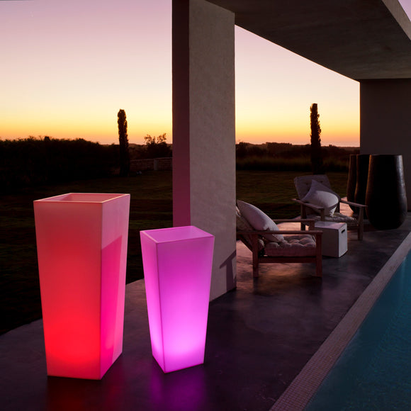 led plant pots Rumba Planter Size: 32" H x 16" W x 16" D