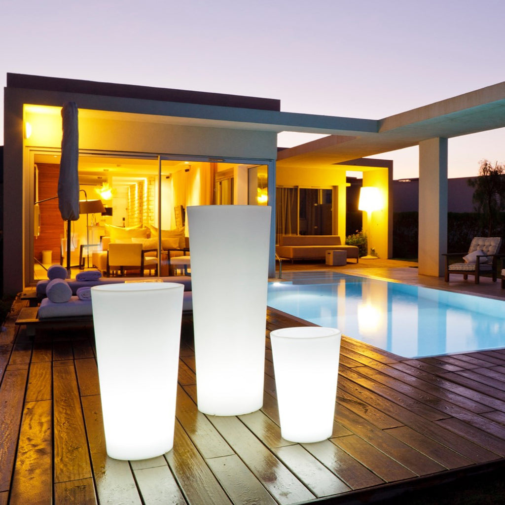 plant pot lights outdoor Tango LED Outdoor Floor Lamp Size: 35.4" H x 15.7" W x 15.7" D