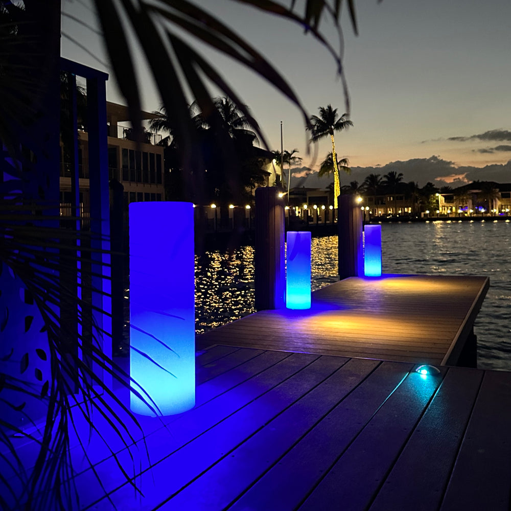 Tower Outdoor Bluetooth LED Floor Lamp
