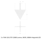 Constellation Galaxy Matrix Arrow LED Pendant Light
