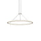Luna Round LED Pendant Light  option Painted Brass