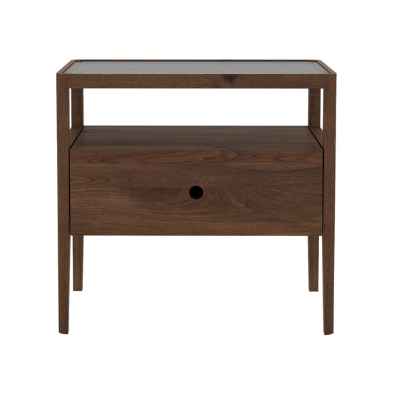 Spindle Nightstand  Walnut Spindle Nightstand OPEN BOX