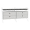 Double Wall Cabinet Shelving Unit  option White / White