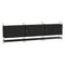 Horizontal Wall Cabinet Shelving Unit  option Black Stained Ash / Black