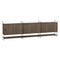 Horizontal Wall Cabinet Shelving Unit  option Walnut / Black