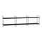 Horizontal Wall Shelving Unit  option Black Stained Ash / Black