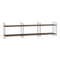Horizontal Wall Shelving Unit  option Walnut / Black
