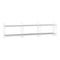 Horizontal Wall Shelving Unit  option White / White