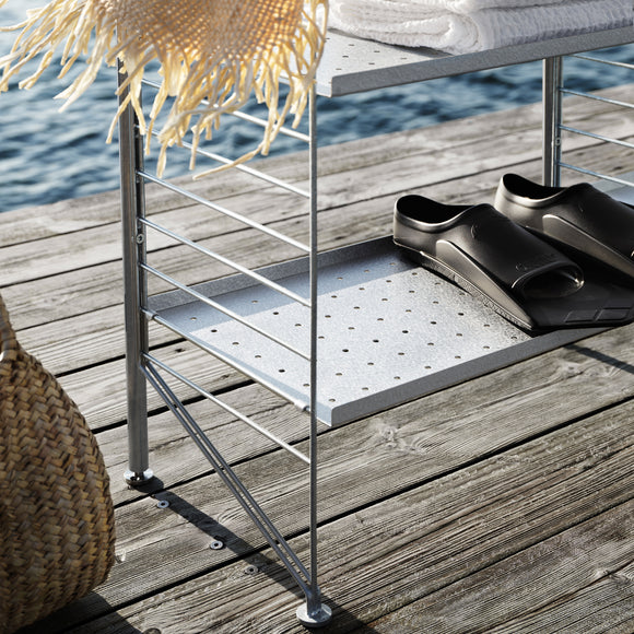Single Outdoor Shelving Unit