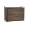 Wall Cabinet  option Walnut / Black
