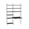 Workspace Shelving Unit  option Black Stained Ash / Black