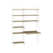 Workspace Shelving Unit  option Oak / White