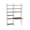 Workspace Shelving Unit  option Walnut / Black