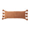 Braided Pom Pom Lumbar Pillow  option Sienna